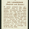 Jas. Langridge.