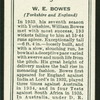 W.E. Bowes.