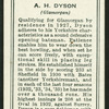 A.H. Dyson.