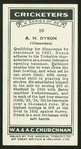 A.H. Dyson.