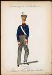 Koningryk der Nederlanden. Soldaat Land Nederlands Artillerie. (1814)