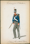 Koningryk der Nederlanden. Soldaat Land Nederlands Infanterie. (1814)