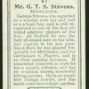 Mr. G.T.S. Stevens.