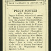 Peggy Scriven.