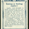 Baking or boiling apples!