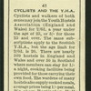 Cyclists & the Y.H.A.