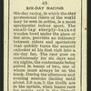 Six-day racing.