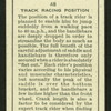 Track racing position.
