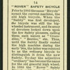 Rover safety bicycle.