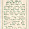 Clive Brook.