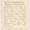 Betty Stockfield.
