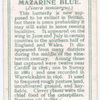 Mazarine blue.