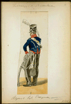 Koningrijk der Nederlanden. Regiment lijk [?] Dragonders. (1814)