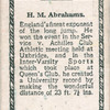 H.M. Abrahams.