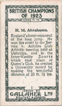 H.M. Abrahams.