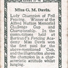 Miss G.M. Davis.
