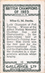 Miss G.M. Davis.