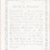 Sir G.A. Thomas.