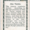A. Taylor.
