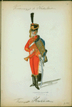 Koningrijk der Nederlanden. Trompette Huzaren. (1814)