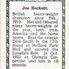Joe Beckett.