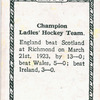 English Hockey team.