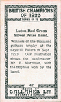 Trophies of the Luton Red Cross Prize Band.