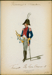 Koningrijk der Nederlanden. Trompetter Reg. Linie [?] Dragonders I. (1814)