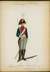 Koningrijk der Nederlanden. Reg. Linie [?] Dragonders - I. (1814)