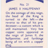 James II halfpenny.