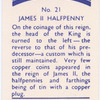 James II halfpenny.