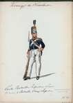 Koningrijk der Nederlanden. Eerste Bataillon Infanterie Linie te voor 1 Bataillon Orange Legioen. (1814)