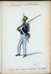 Koningrijk der Nederlanden. Infanterie zesde en veertiende Bataillons. (1814)