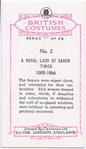A Royal lady of Saxon times.