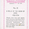 A belle of the reign of Anne.