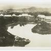 Yenching University, Peking, China. View from top of pagoda, looking toward Summer Palace.