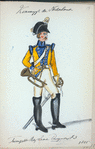 Koningrijk der Nederlanden. Trompetter Regiment Lichte [?] Dragonders No. 3. (1815)