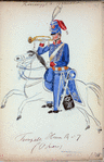 Koningrijk der Nederlanden. Trompetter Hussar Reg. No. 7 (O. Indien). (1815)