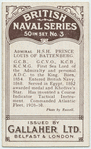 Admiral H.S.H. Prince Louis of Battenberg.