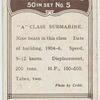 Submarine, A class, A2.