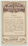 Admiral Sir G.A. Callaghan.