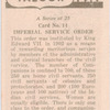 Imperial Service Order.