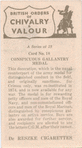 Conspicuous Gallantry medal.