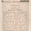 Military medal.