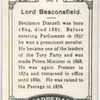 Lord Beaconsfield (Benjamin Disraeli).