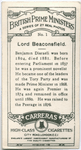 Lord Beaconsfield (Benjamin Disraeli).