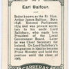 Earl Balfour.