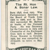 The Rt. Hon A. Bonar Law.
