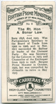 The Rt. Hon A. Bonar Law.