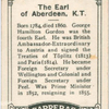 The Earl of Aberdeen, K.T.